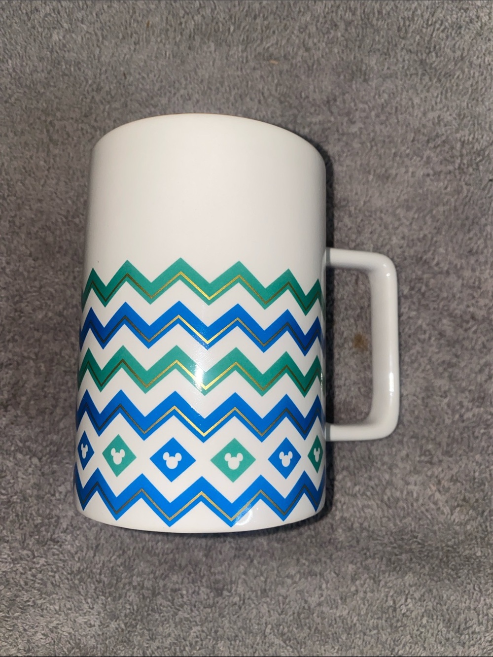 🐛Brand new Disney Parks exclusive ceramic mug with a geometric chevron pattern! - Picture 2 of 6